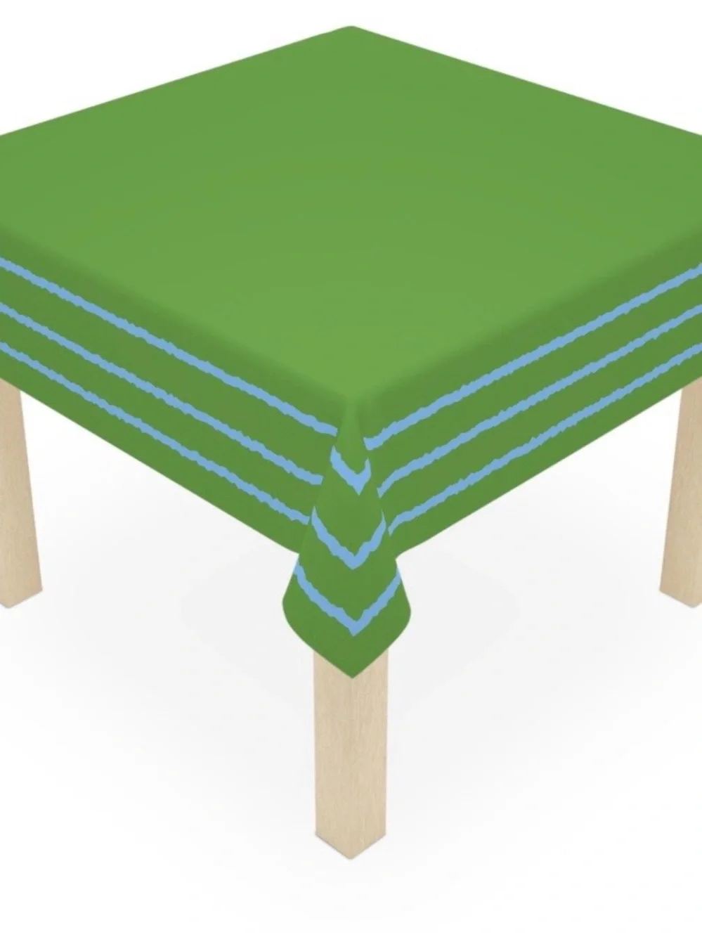 Bright green table cloth 55x55 inches